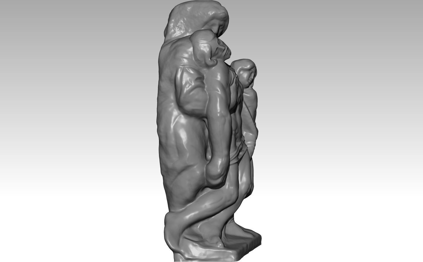 all  pieta michelangelo  vatican  bandini rondandini  palestrina 3D print model_24