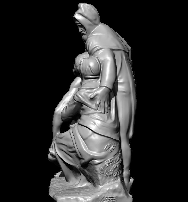 all  pieta michelangelo  vatican  bandini rondandini  palestrina 3D print model_16