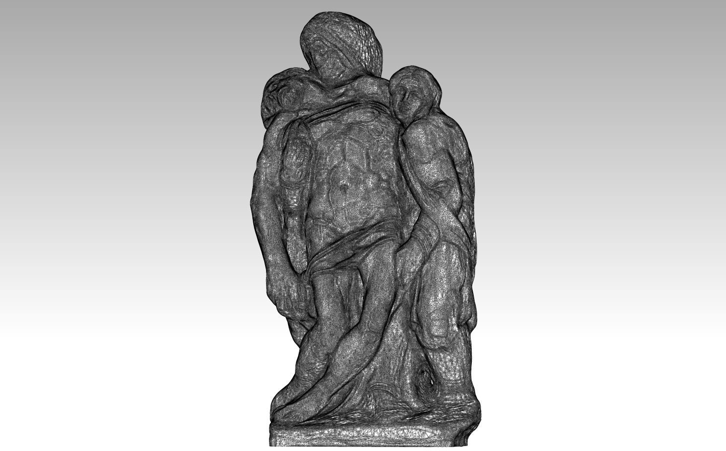 all  pieta michelangelo  vatican  bandini rondandini  palestrina 3D print model_28