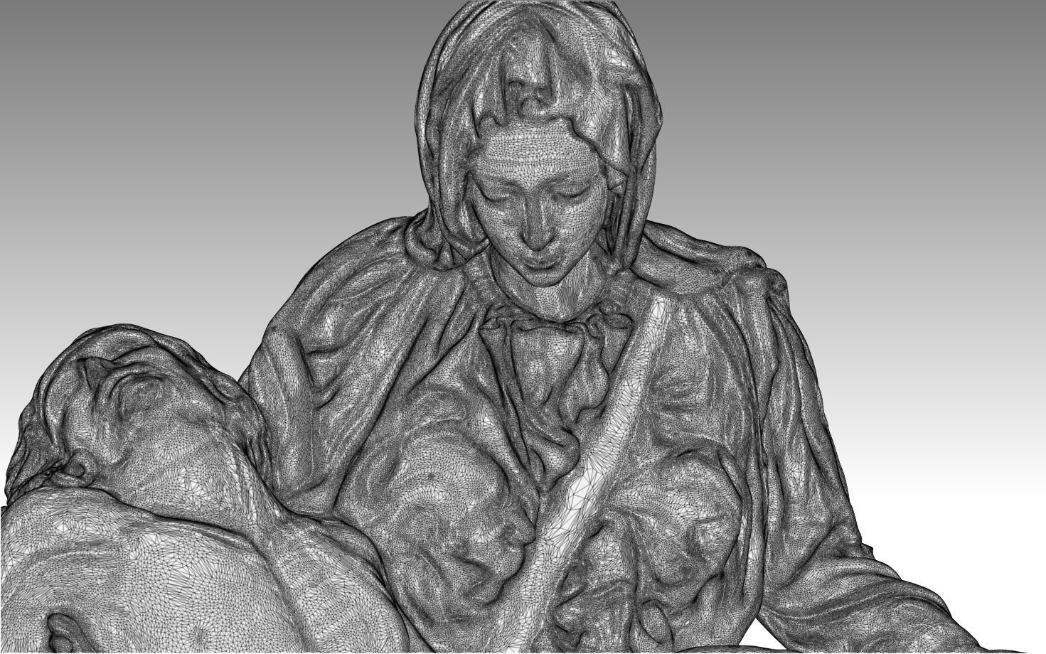 all  pieta michelangelo  vatican  bandini rondandini  palestrina 3D print model_4