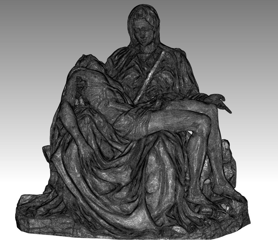 all  pieta michelangelo  vatican  bandini rondandini  palestrina 3D print model_2