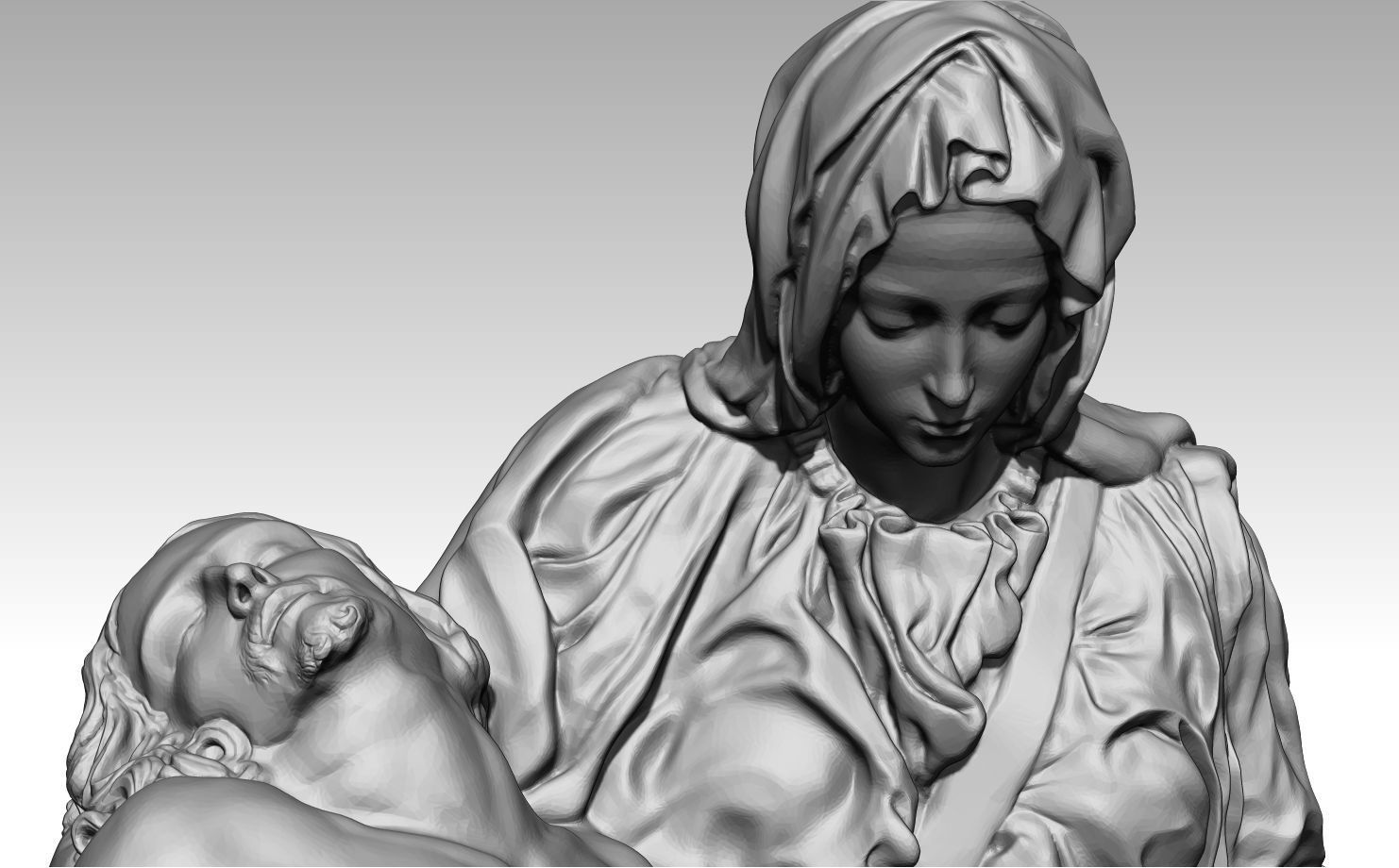 all  pieta michelangelo  vatican  bandini rondandini  palestrina 3D print model_6