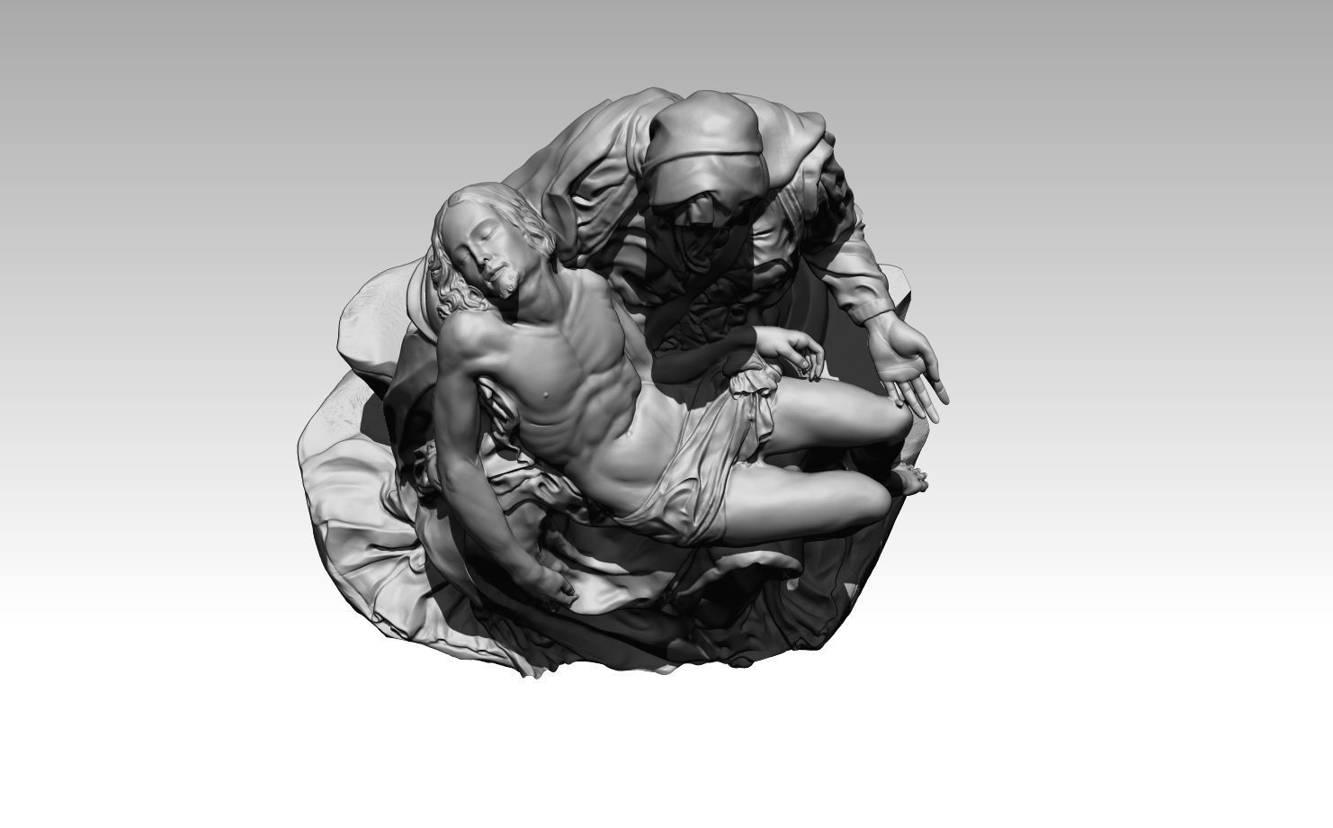 all  pieta michelangelo  vatican  bandini rondandini  palestrina 3D print model_14
