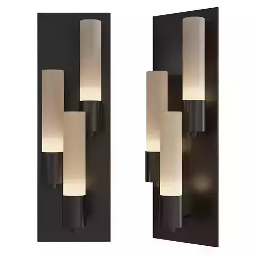 Pillar Multilight Wall Sconce Low-poly 3D model