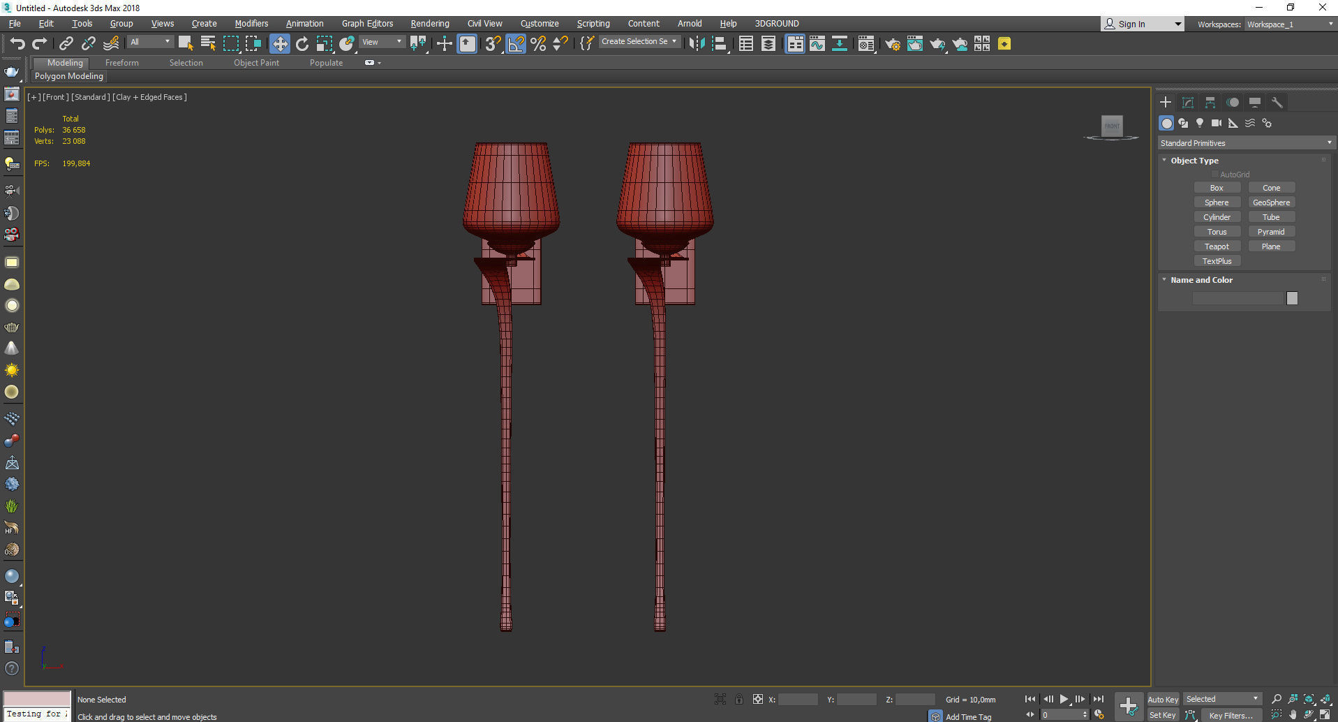 Antasia Wall Sconce Low-poly 3D model_2