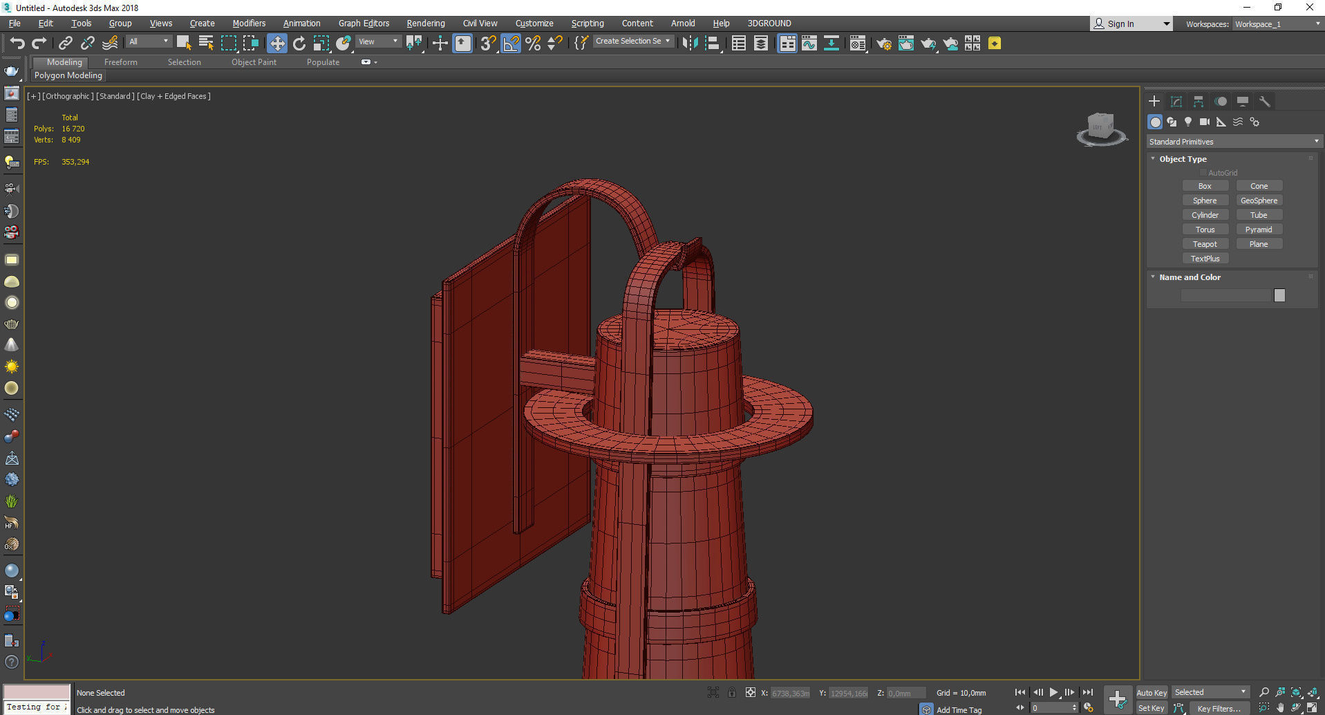 Balthus LED Indoor Low-poly 3D model_4