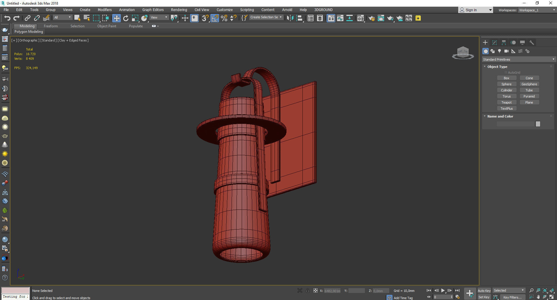 Balthus LED Indoor Low-poly 3D model_3