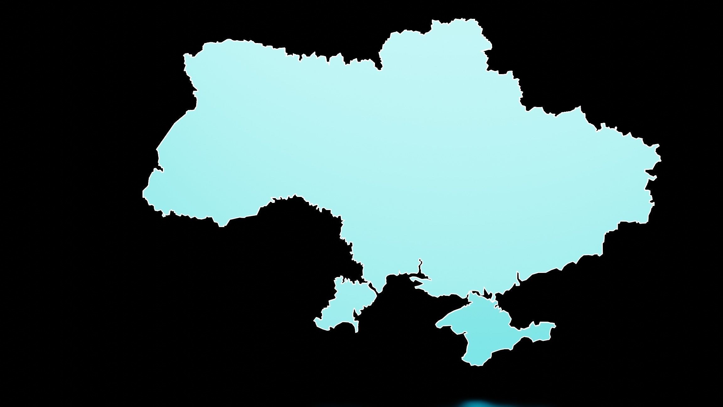UKRAINE POLITICAL MAP LAYOUT  Low-poly 3D model_15