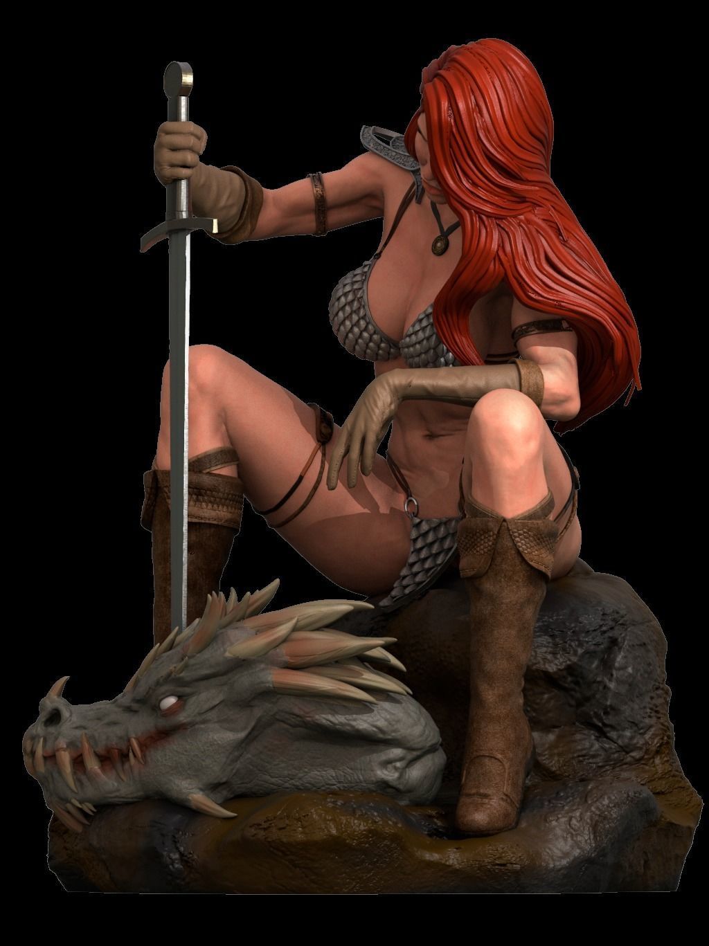 Red Sonja 3D Print 3D print model_3