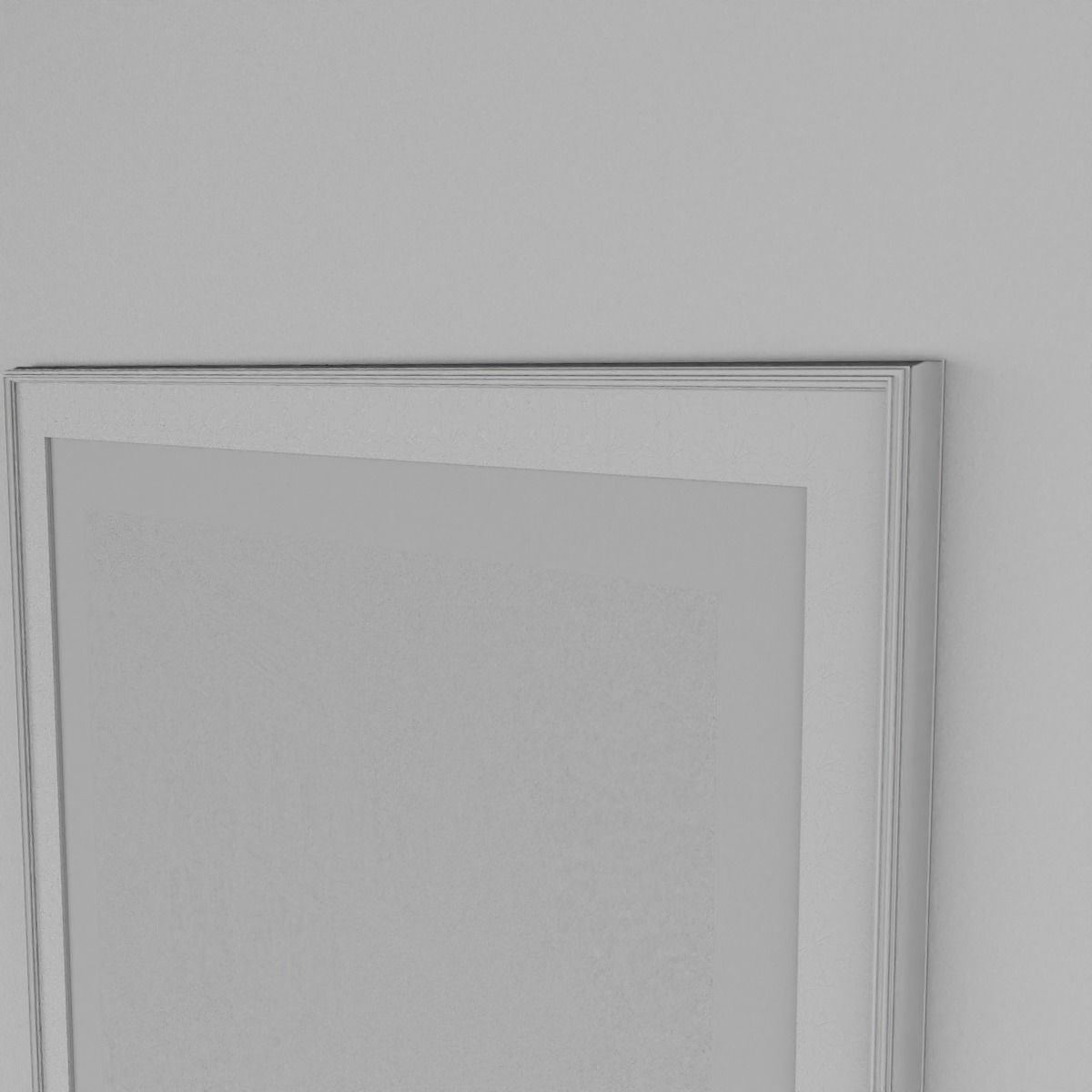 Framed Watercolor Painting 2 Low-poly 3D model_4