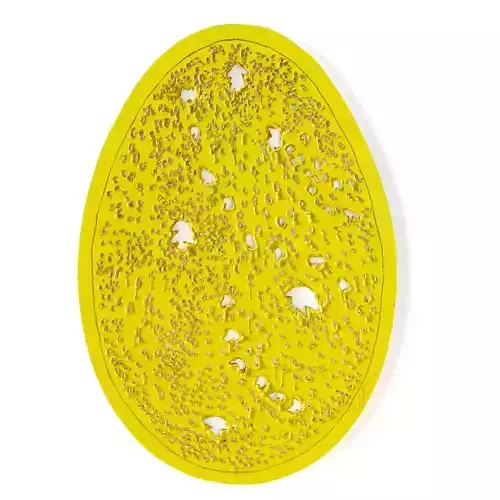 Lucio Fontana Concetto spaziale La fine di Dio 3D model