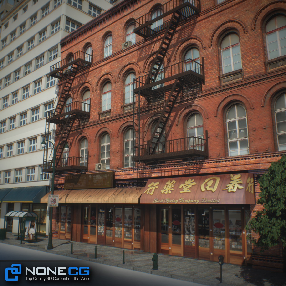 NYC Block Set 4 V2 Low-poly 3D model_3