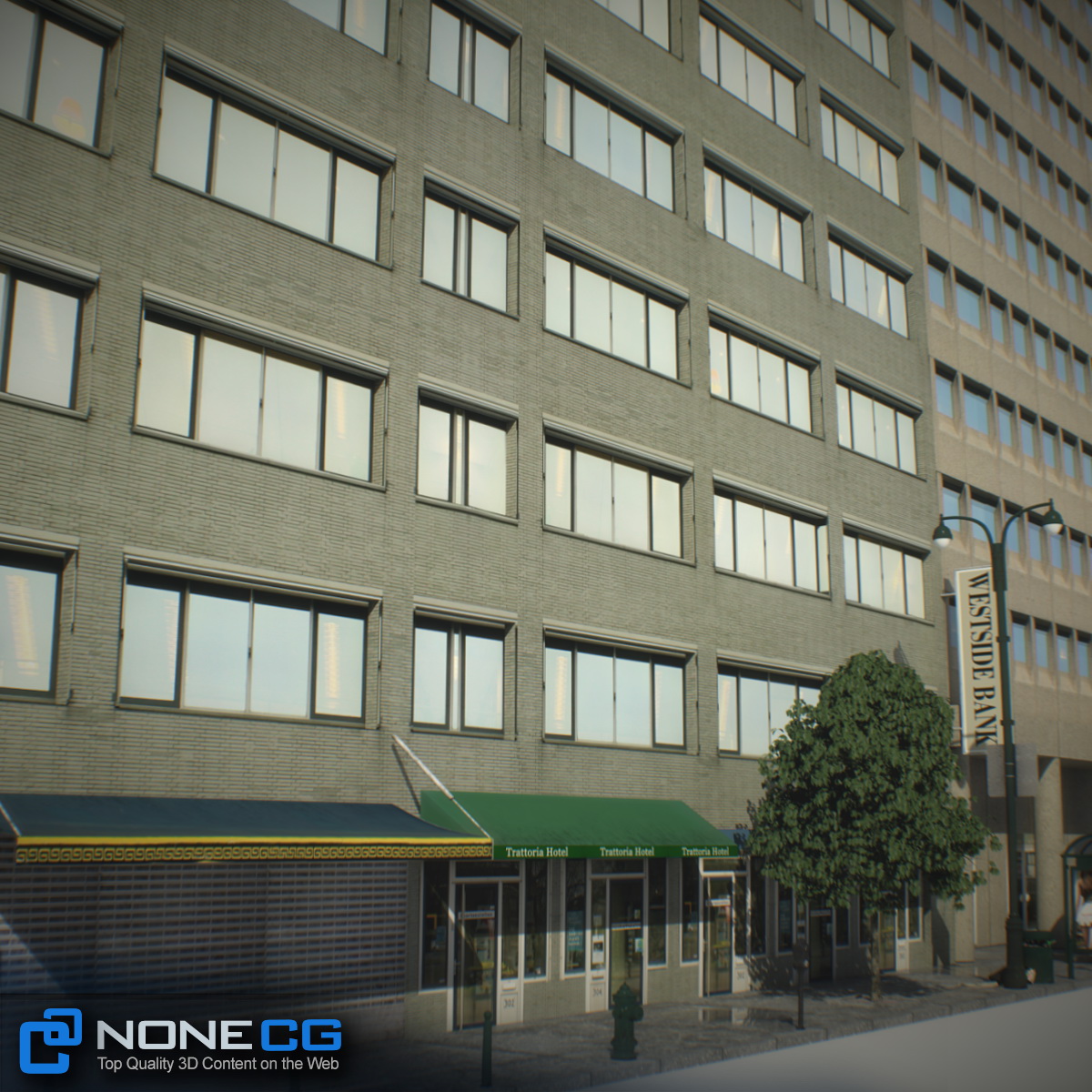 NYC Block Set 4 V2 Low-poly 3D model_15