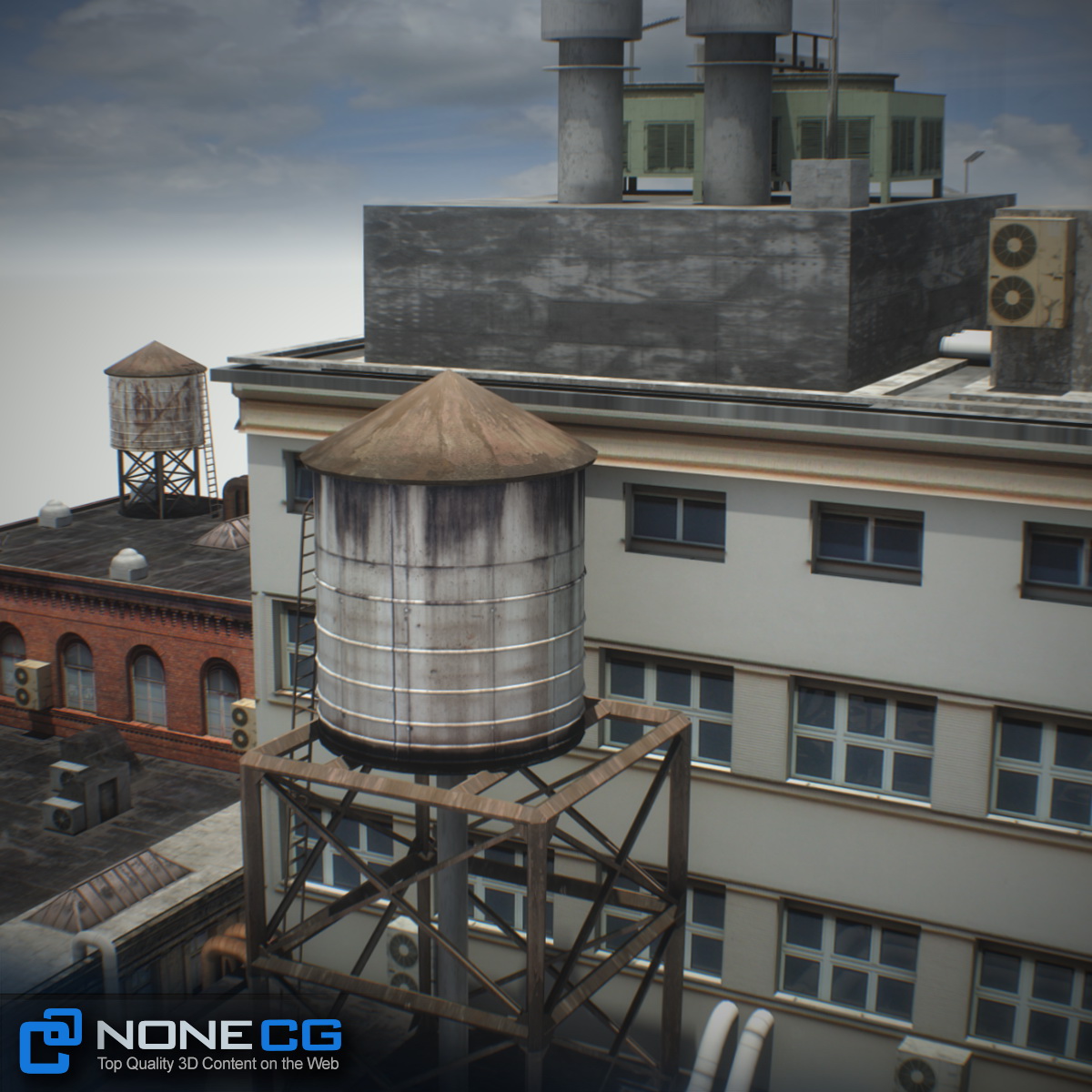 NYC Block Set 4 V2 Low-poly 3D model_20