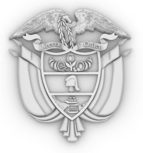 Escudo de Colombia 3d model - Coat of Arms Colombia 3D print model