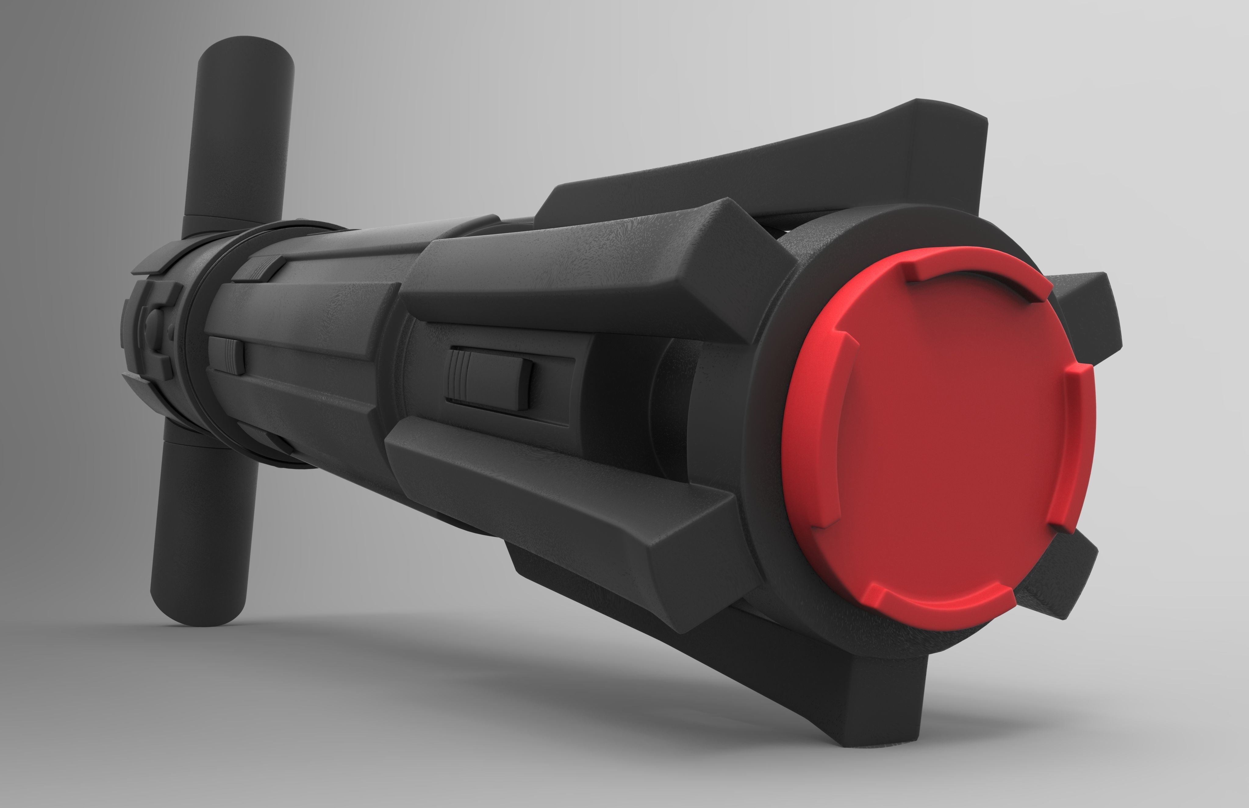 Kylo Ren Lightsaber Low-poly 3D model_2