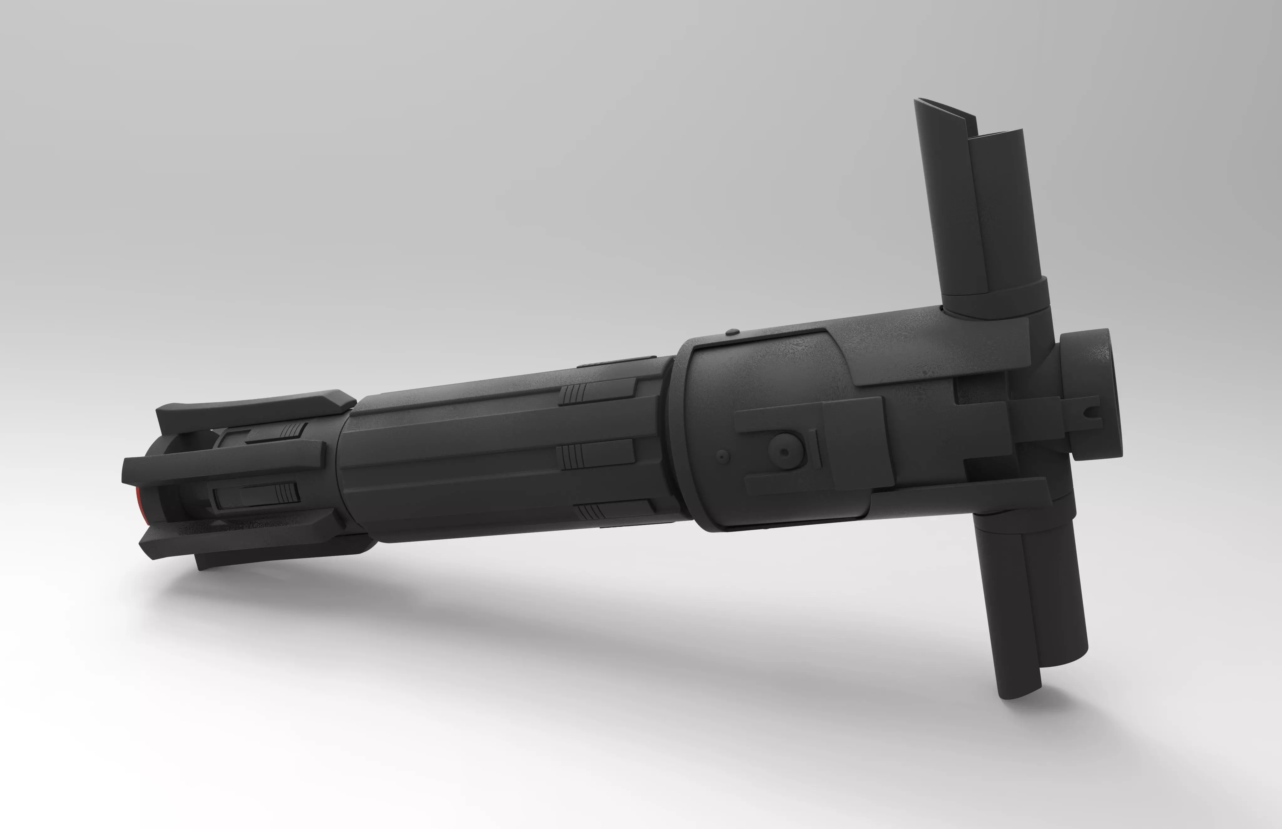 Kylo Ren Lightsaber Low-poly 3D model_0