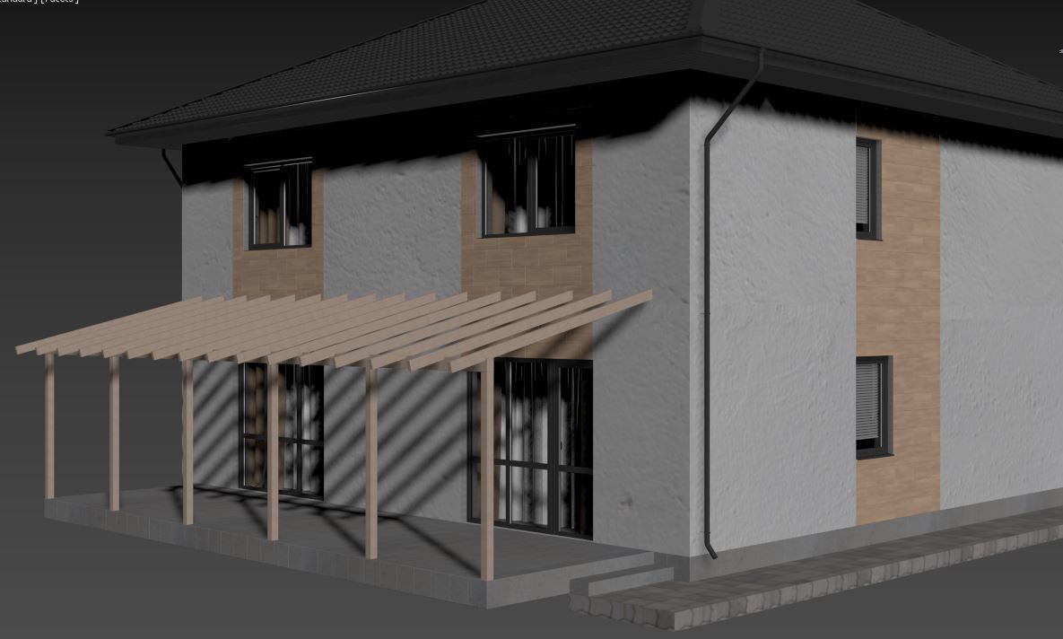 Townhouse house 3D model_23