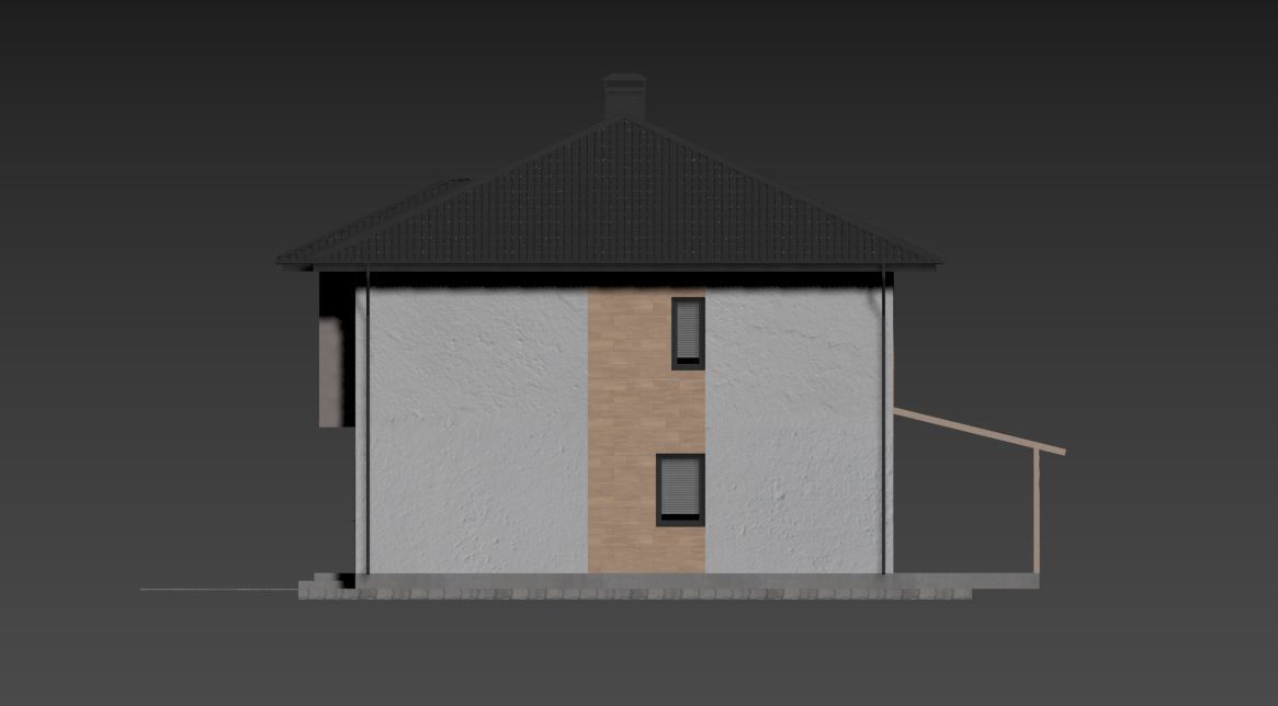 Townhouse house 3D model_16