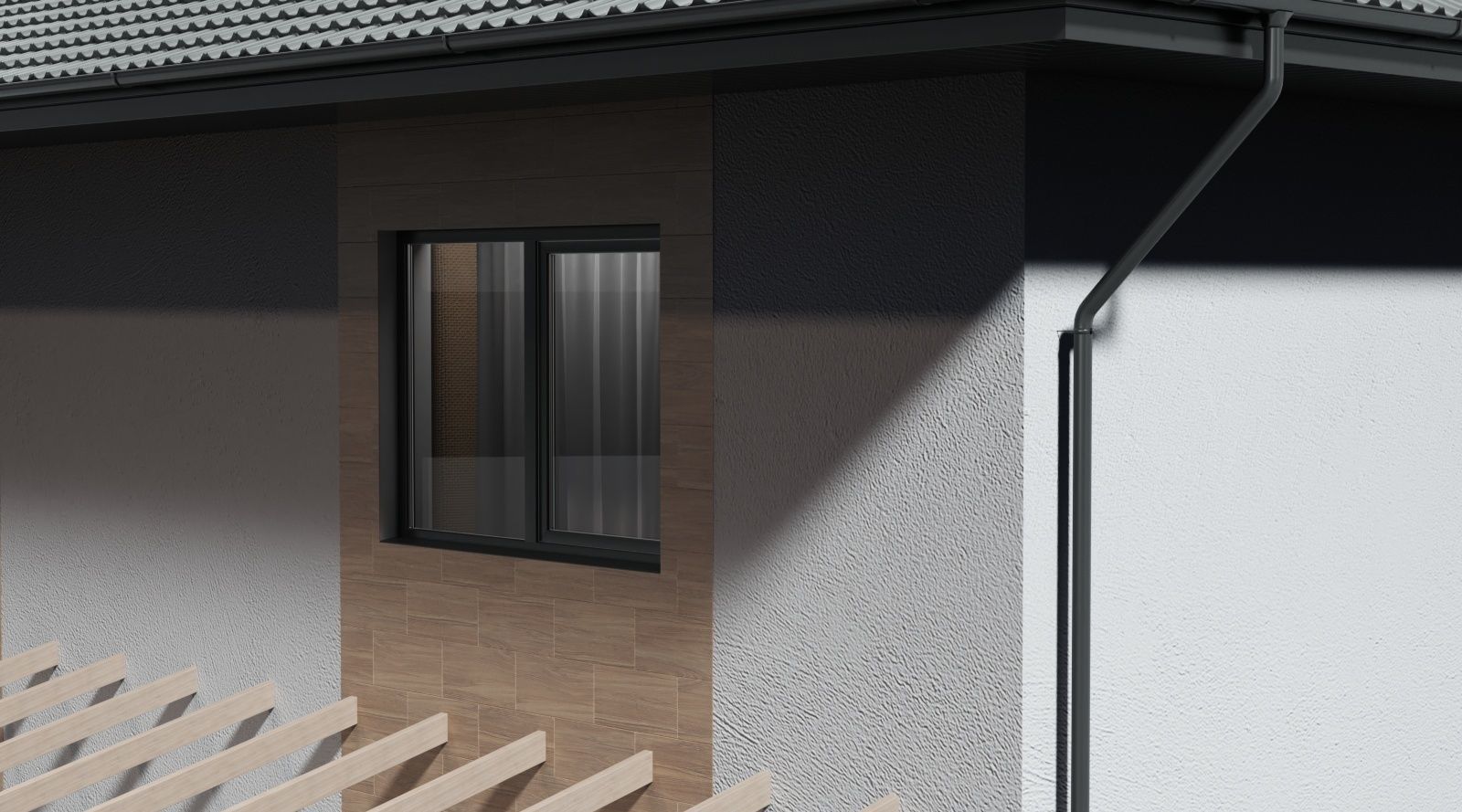 Townhouse house 3D model_7