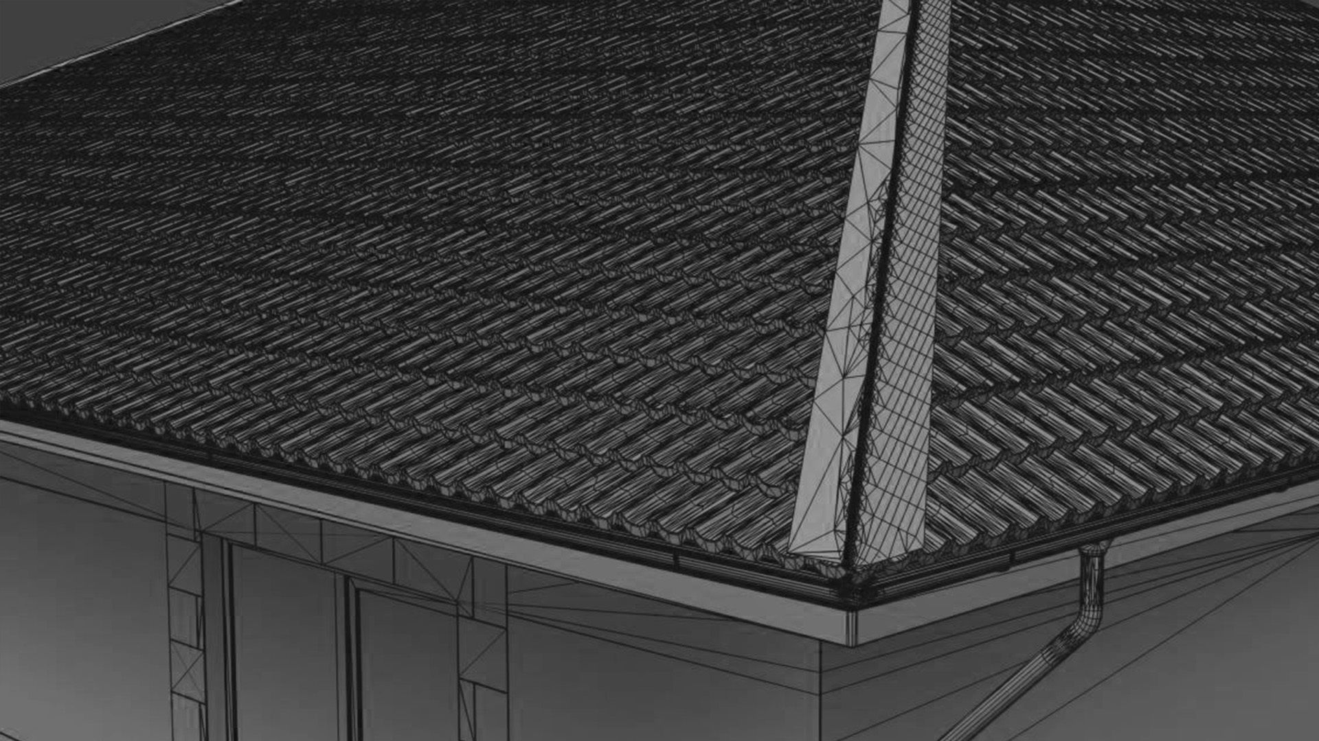 Townhouse house 3D model_13