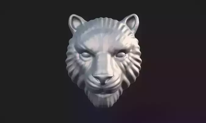 Tiger Pendant - Wild Cat Head 3D print model