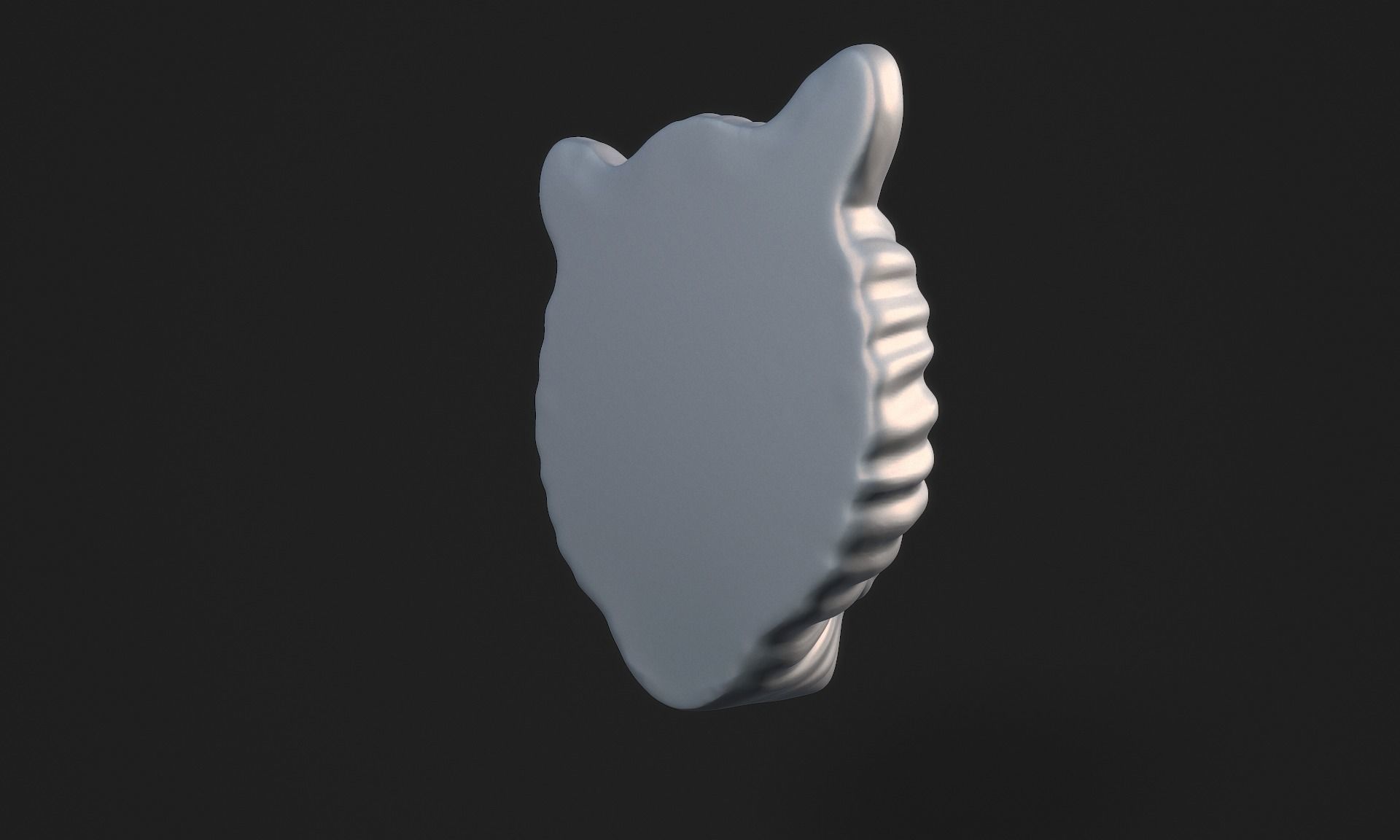 Tiger Pendant - Wild Cat Head 3D print model_3