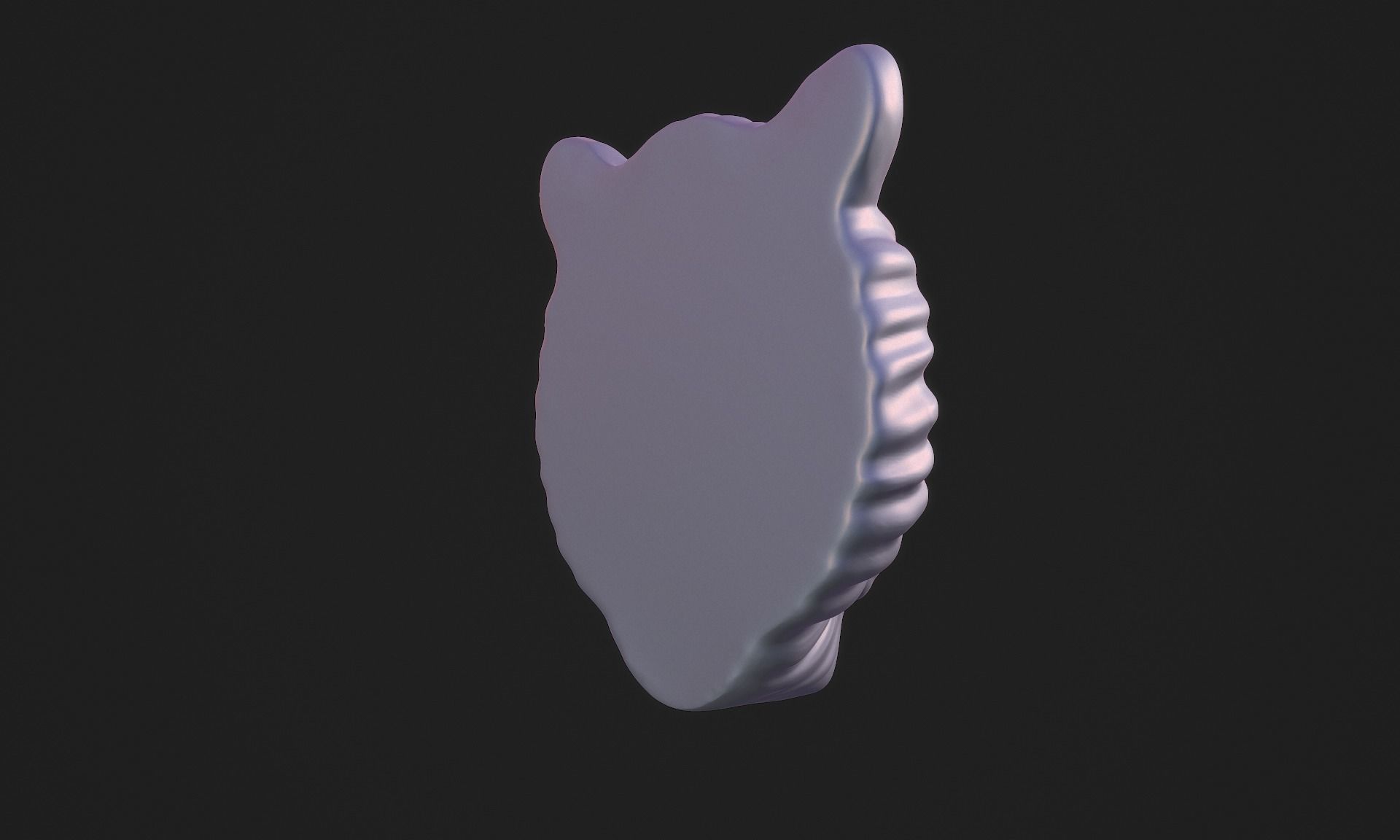 Tiger Pendant - Wild Cat Head 3D print model_11