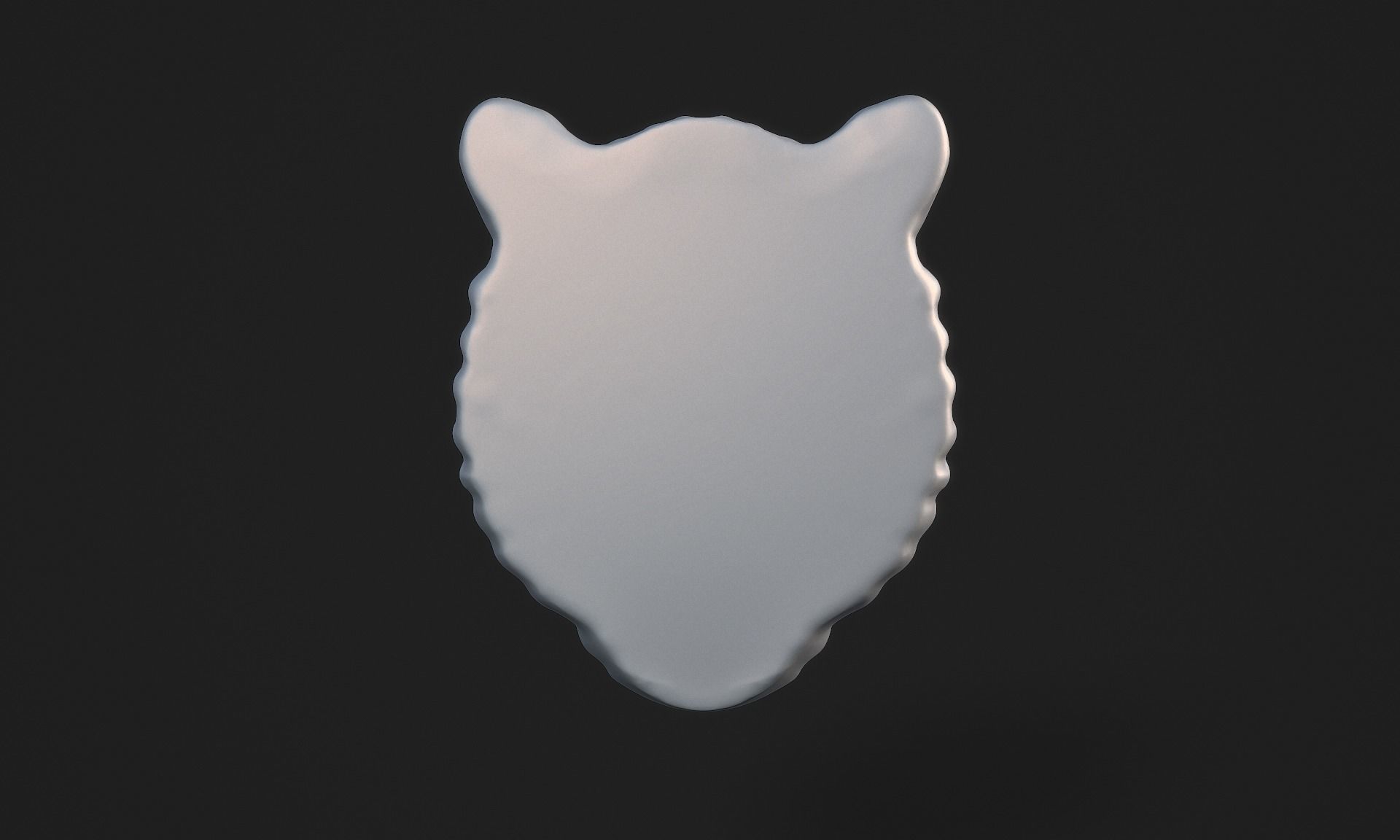Tiger Pendant - Wild Cat Head 3D print model_4