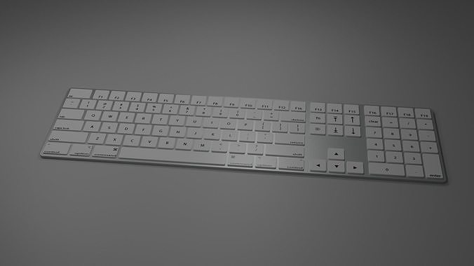 Keyboard computer Free 3D model