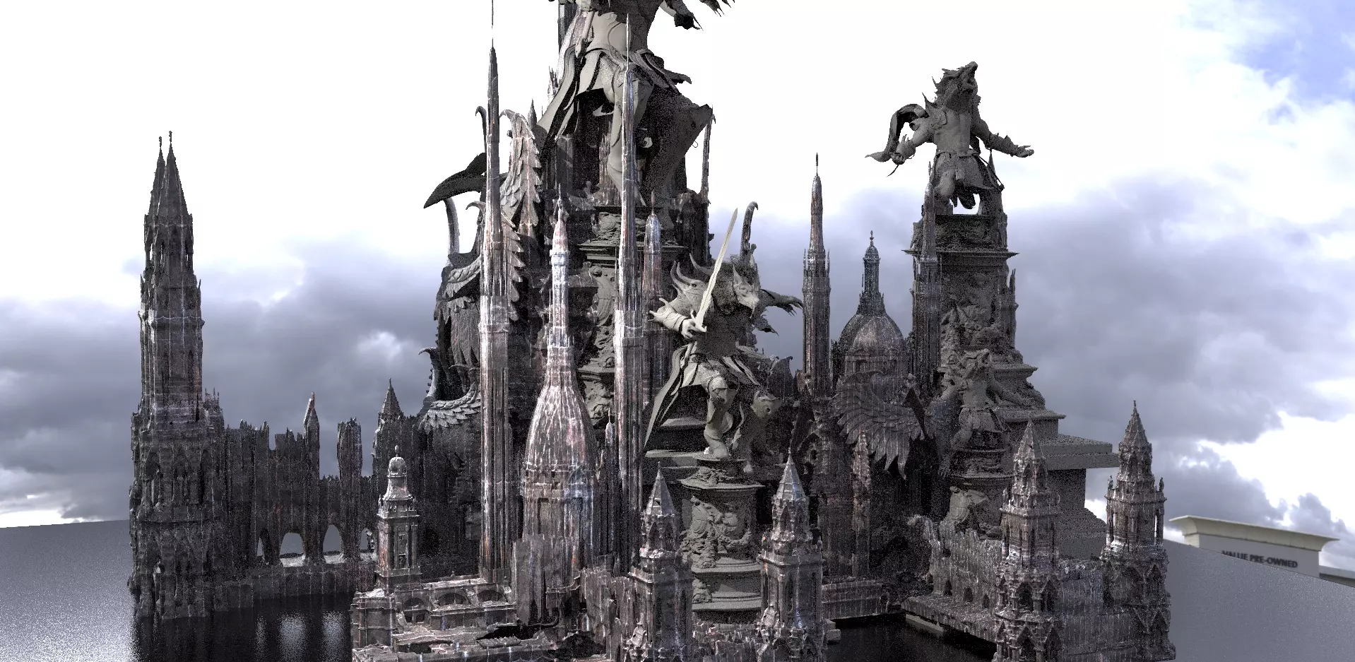 Lycan Palace Kings Castle Kitbash 1  3D model_0