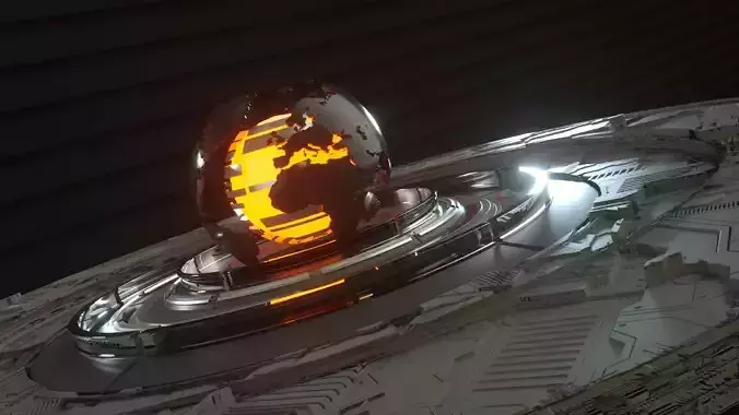 Broadcast Design - C4D Octane Scene File 3D model