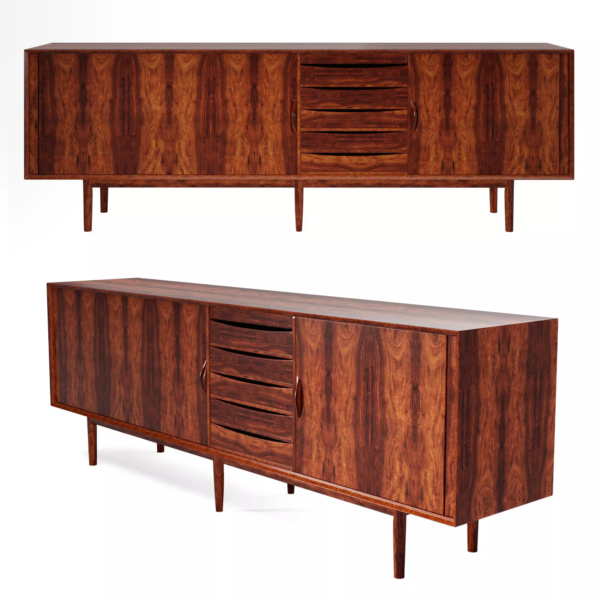 Arne Vodder Sideboard 3D model_0