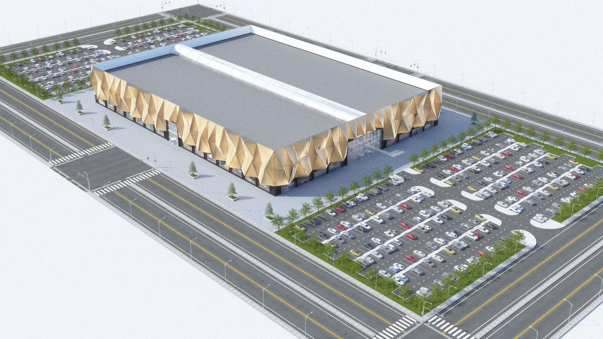 Shopping Centre 2 - Interior and Exterior 3D model_17