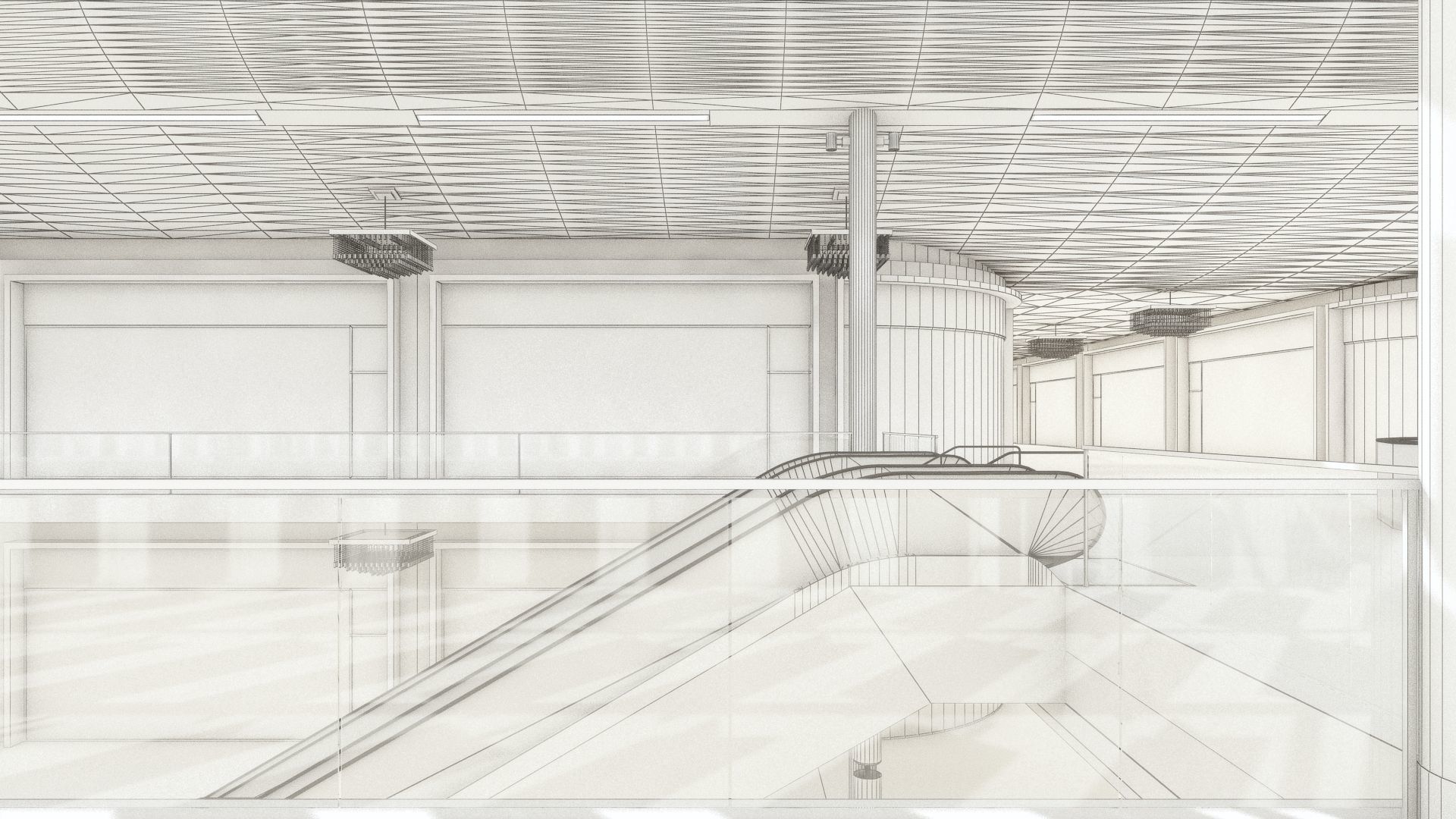 Shopping Centre 2 - Interior and Exterior 3D model_26