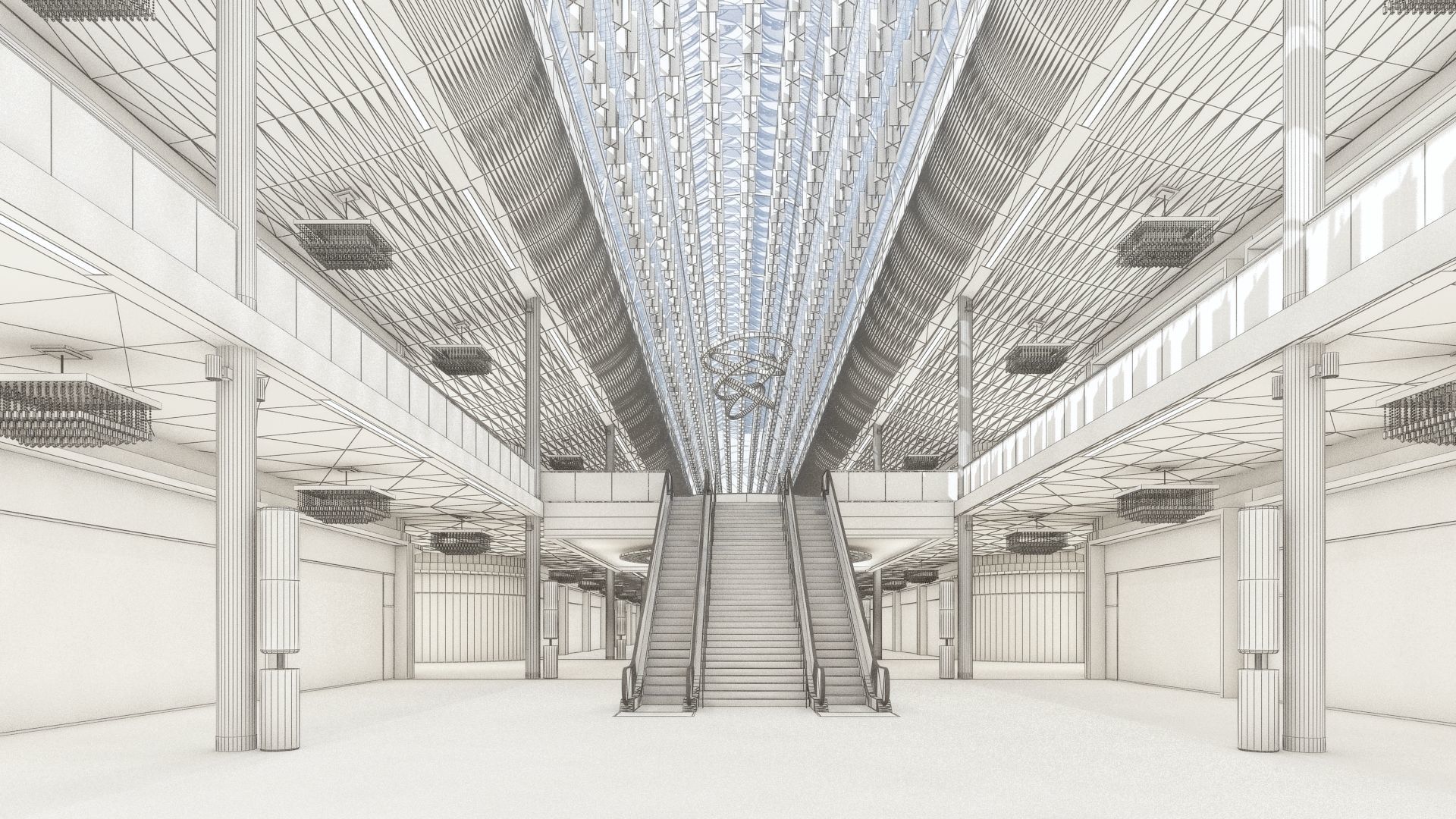 Shopping Centre 2 - Interior and Exterior 3D model_20