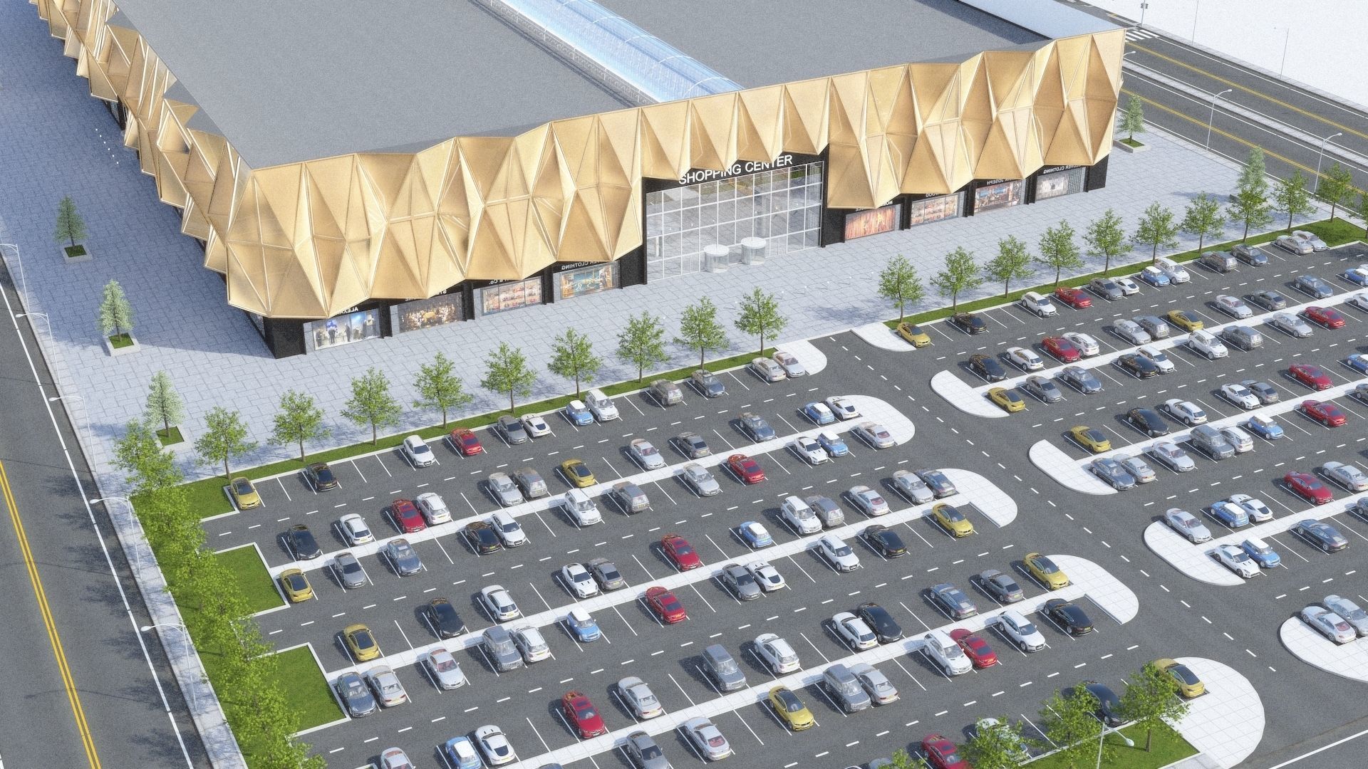 Shopping Centre 2 - Interior and Exterior 3D model_18