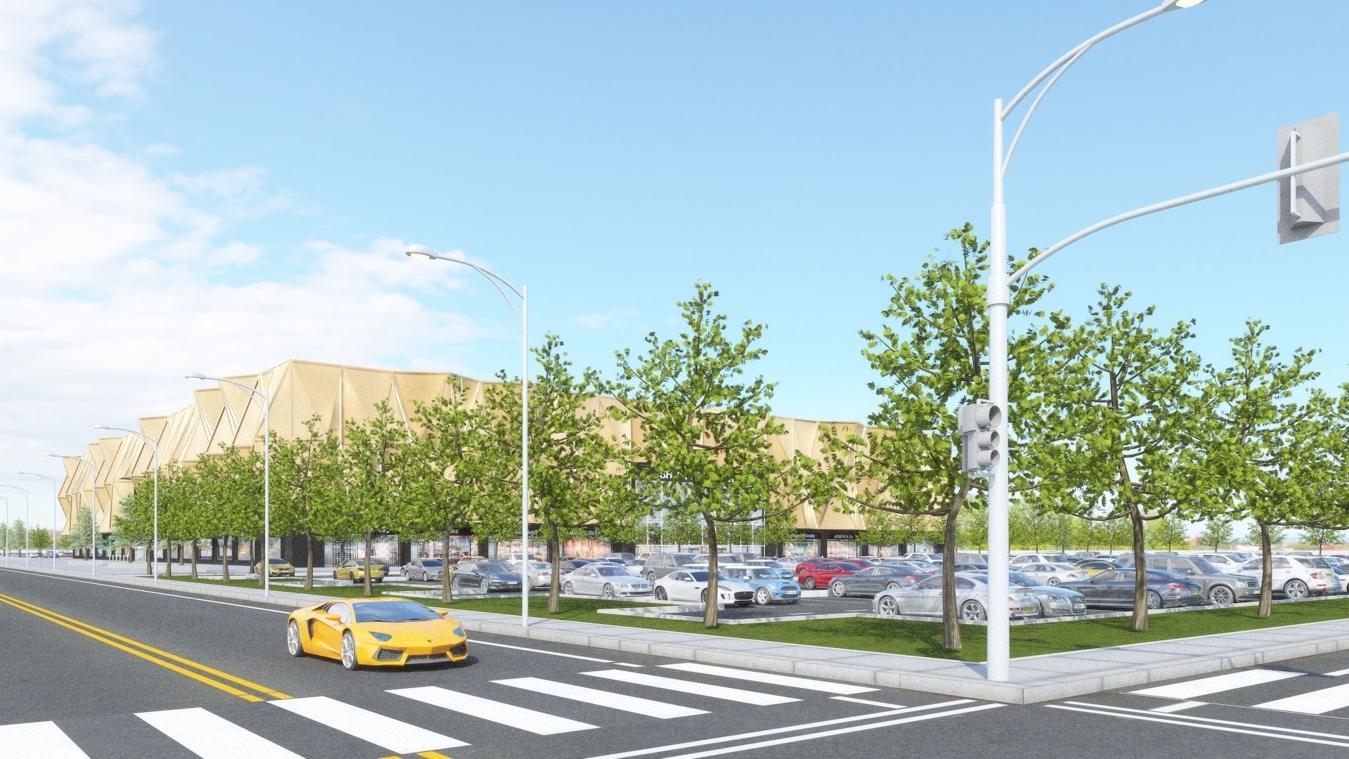 Shopping Centre 2 - Interior and Exterior 3D model_14