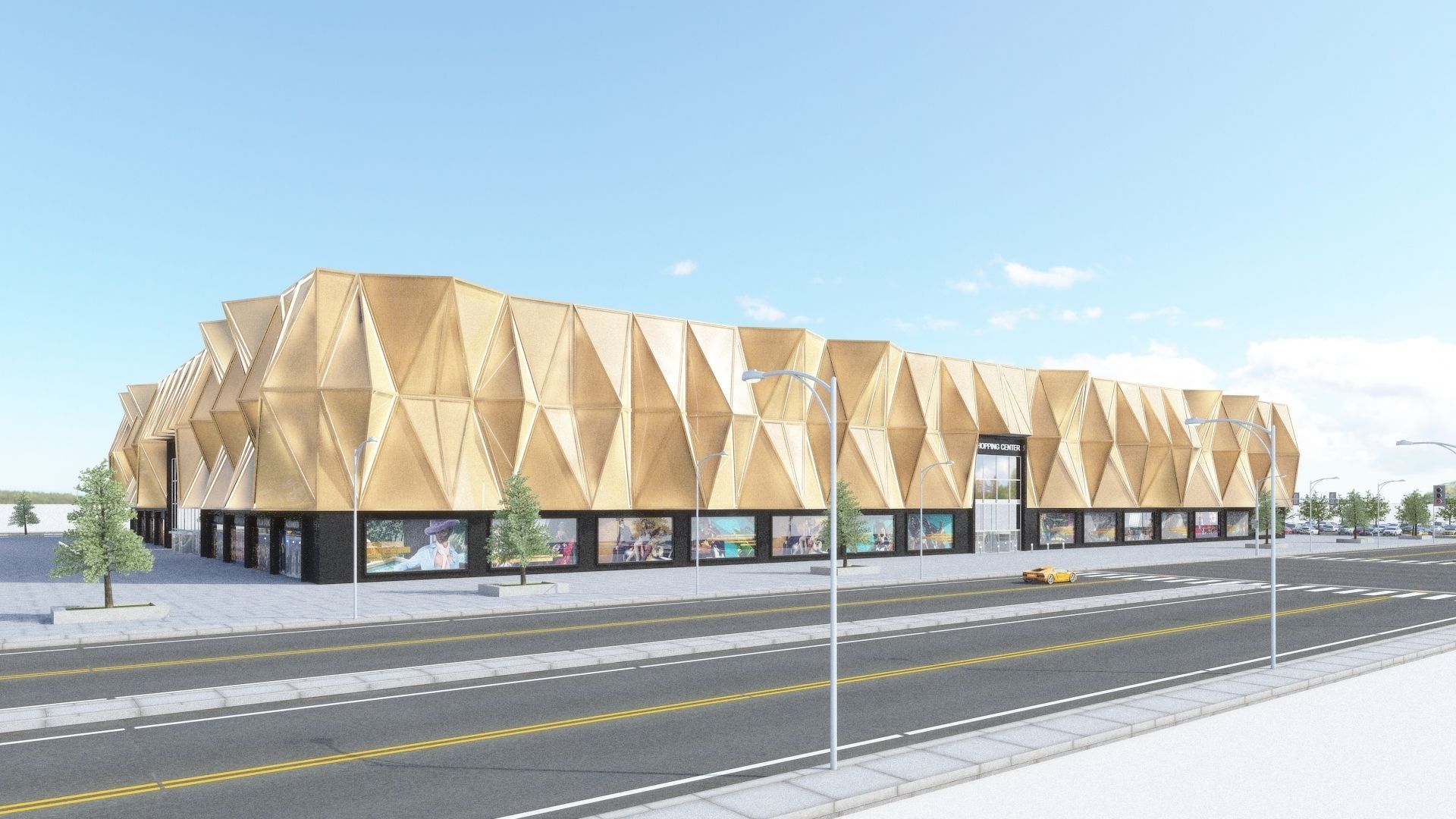 Shopping Centre 2 - Interior and Exterior 3D model_13