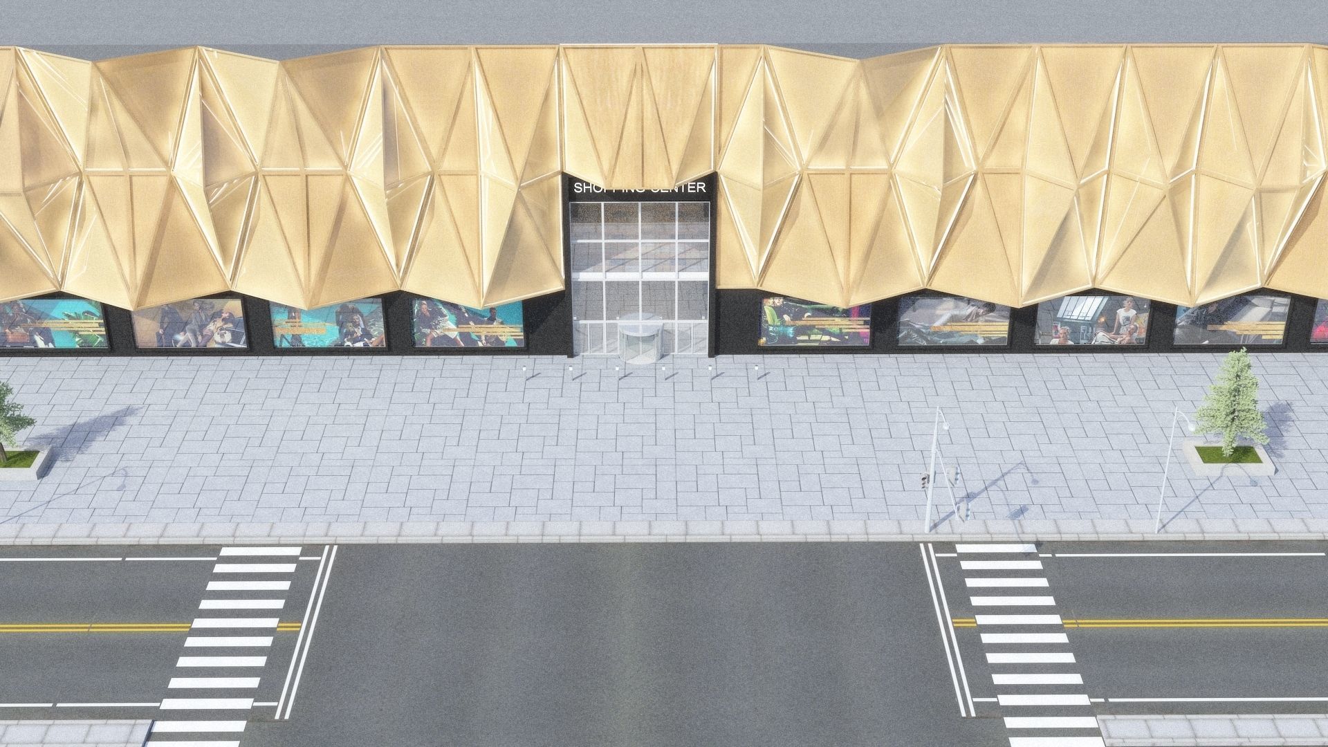 Shopping Centre 2 - Interior and Exterior 3D model_15