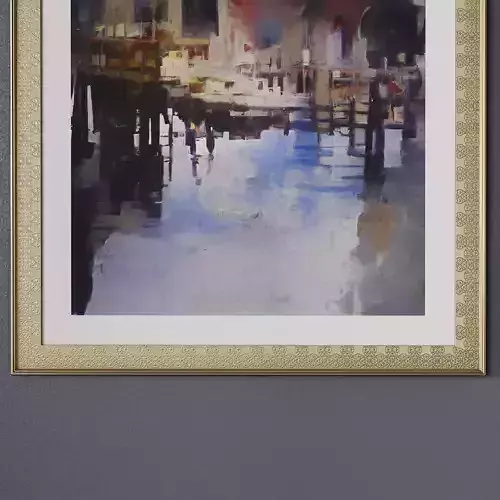 Framed Watercolor Painting 8