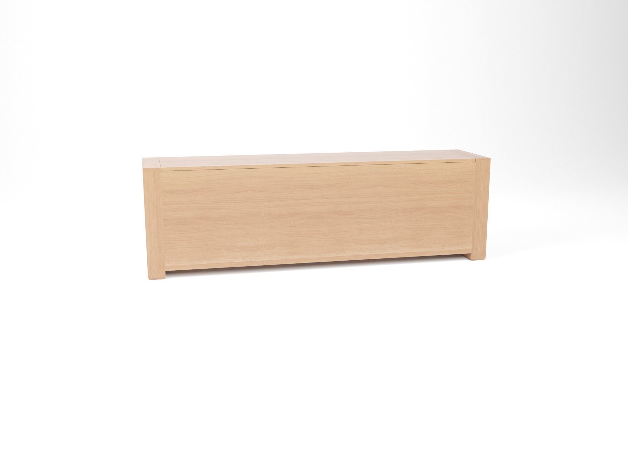 Buffet wooden sideboard with four doors 3D model_2