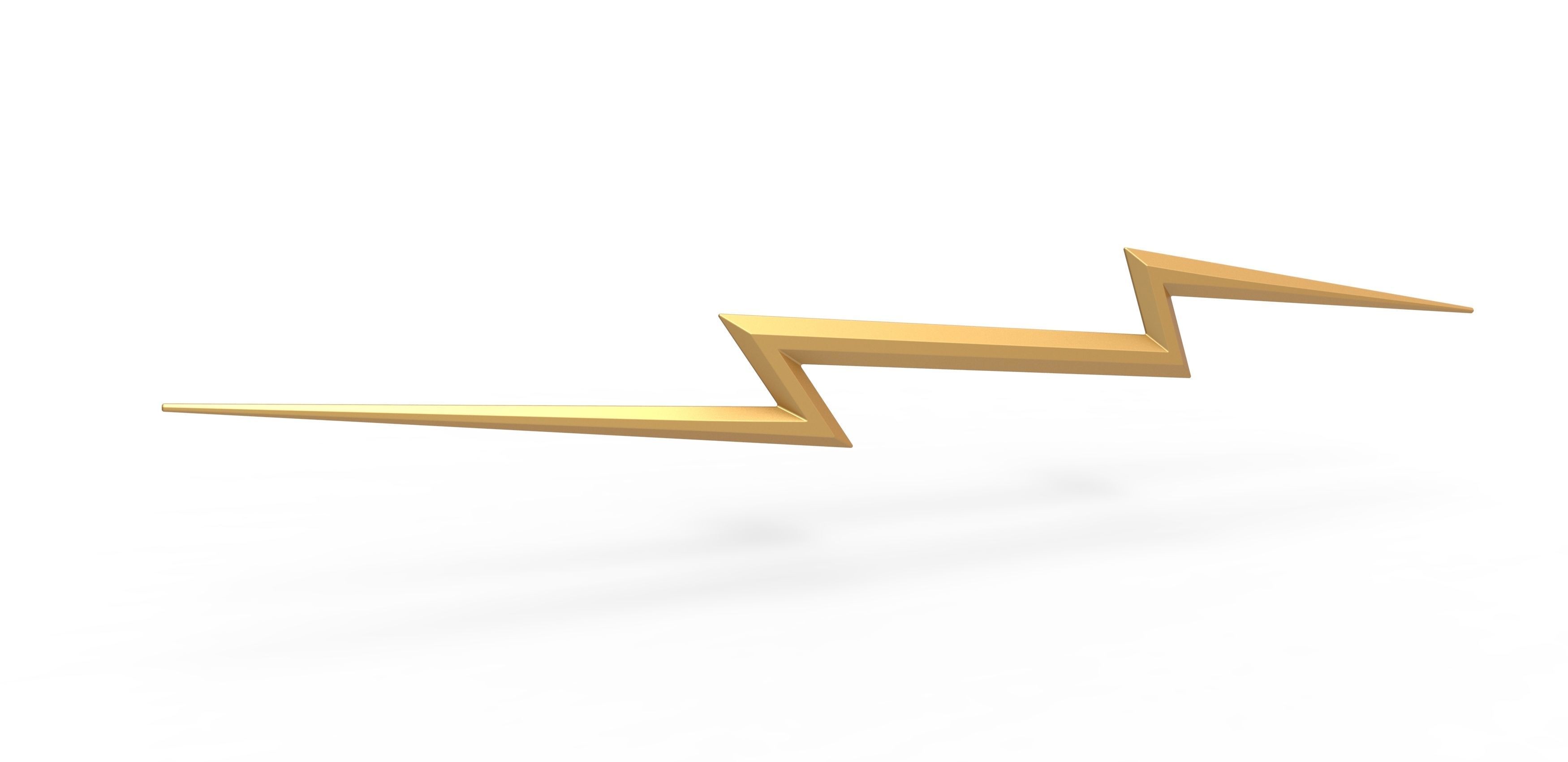 Lightning of Zeus from the movie Thor Love and Thunder 2022 3D print model_3