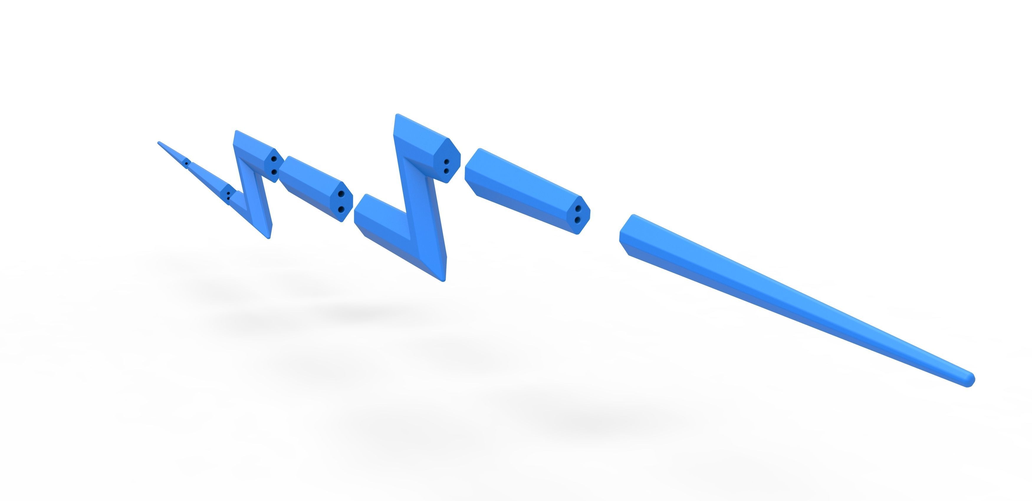 Lightning of Zeus from the movie Thor Love and Thunder 2022 3D print model_19