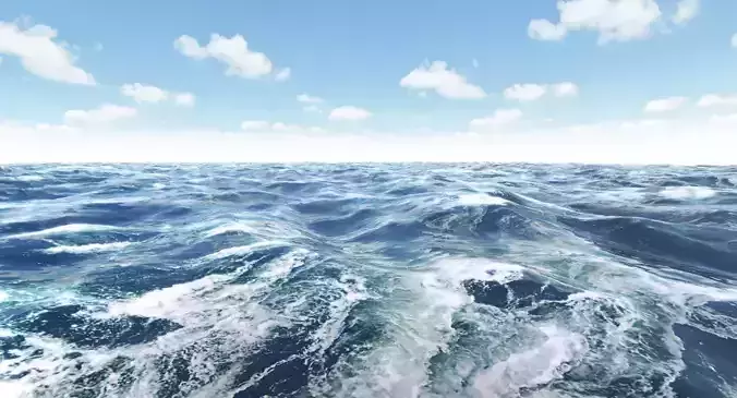 Ocean Waves Scene 3D model