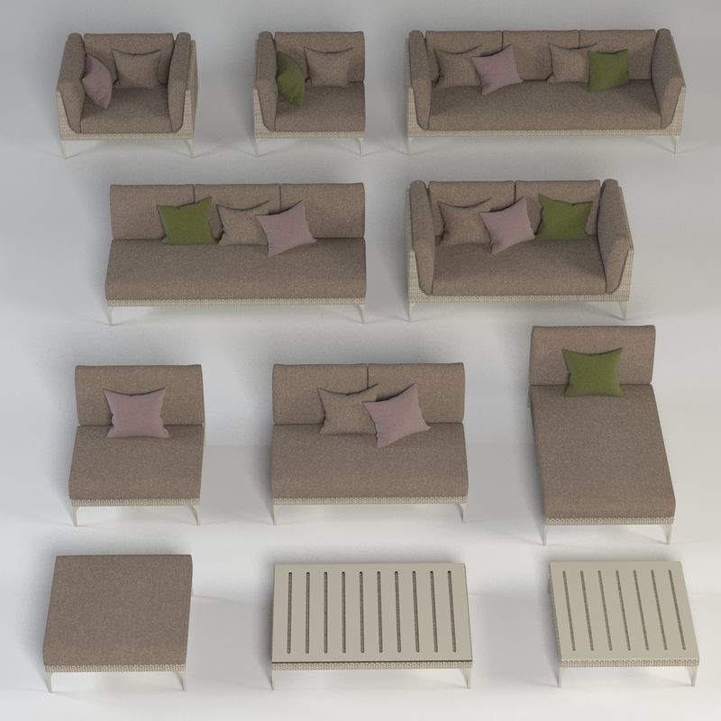 Dedon Mu Collection 3D model_1