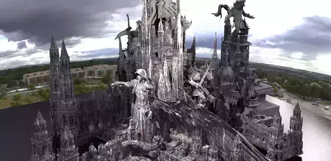 Lycan Grand Fortress Queens Castle Kit bash 1