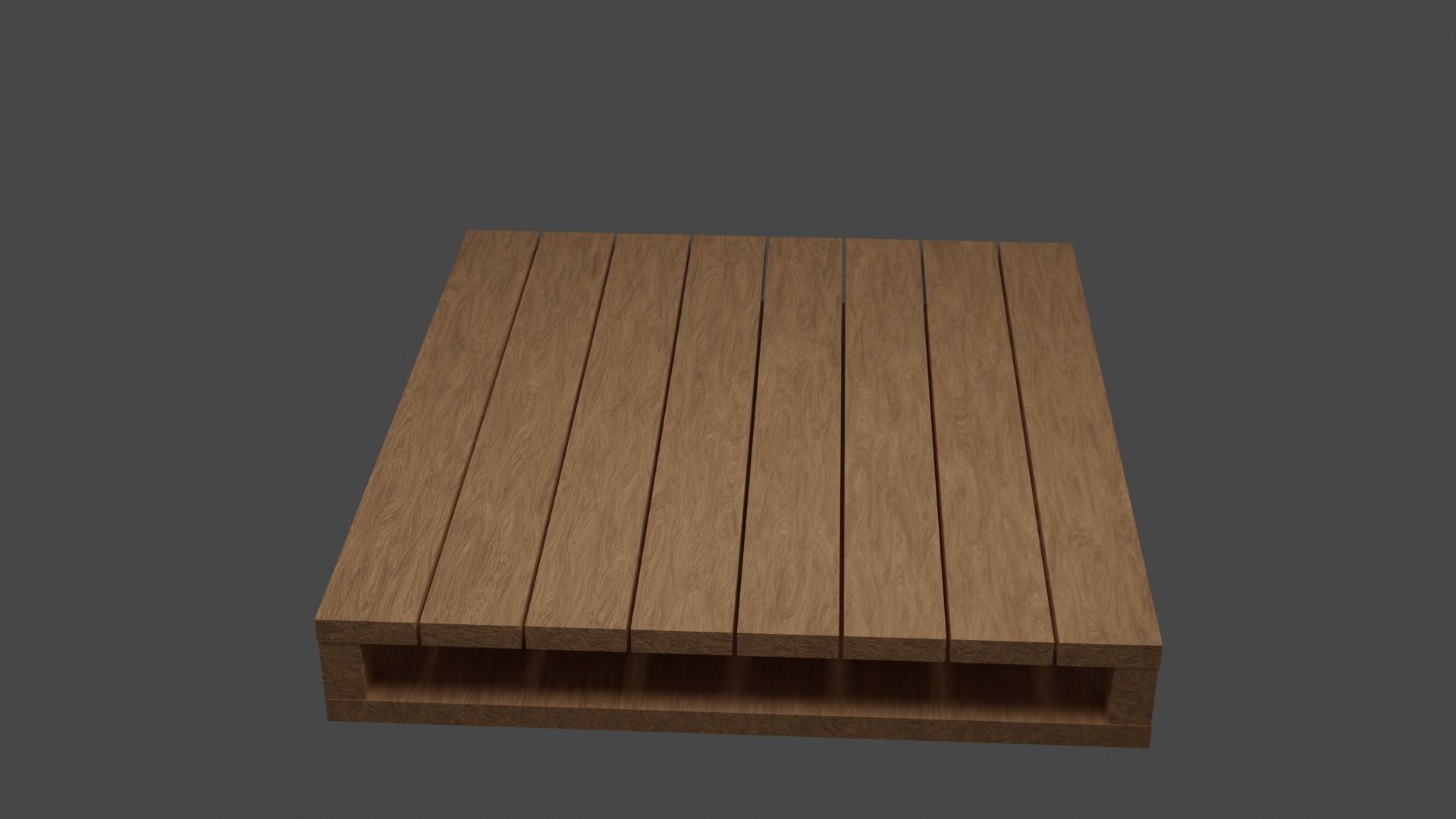 wood pallets - Low-poly 3D model Free low-poly 3D model_1