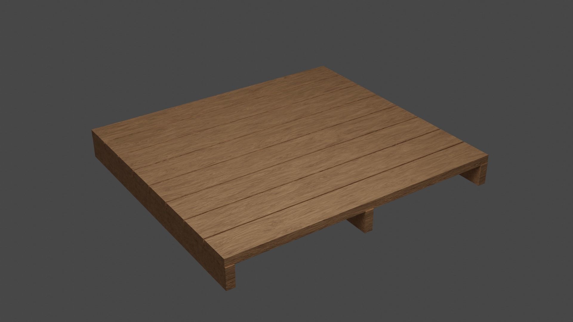 wood pallets - Low-poly 3D model Free low-poly 3D model_2