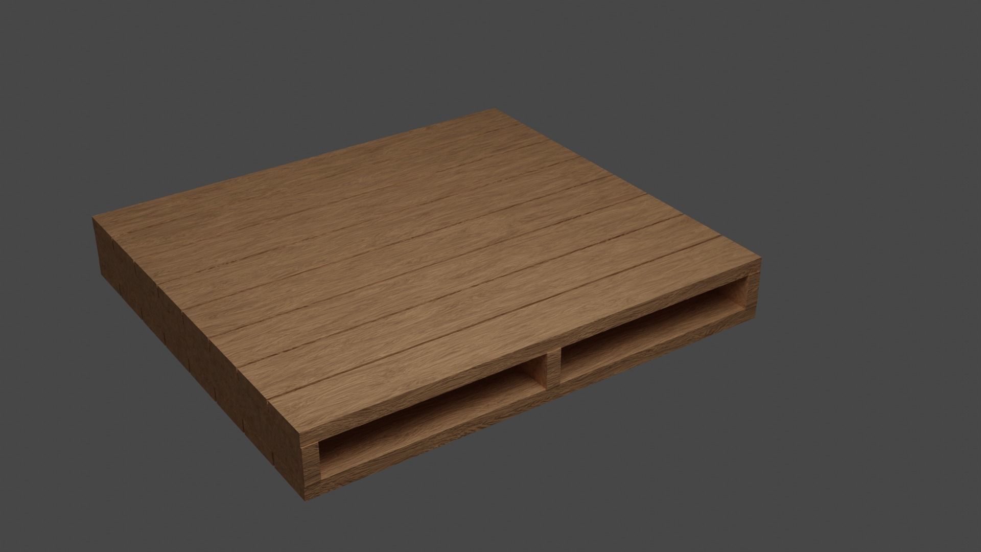 wood pallets - Low-poly 3D model Free low-poly 3D model_3